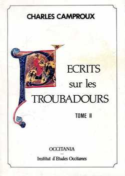 Ecrits sur les Troubadours